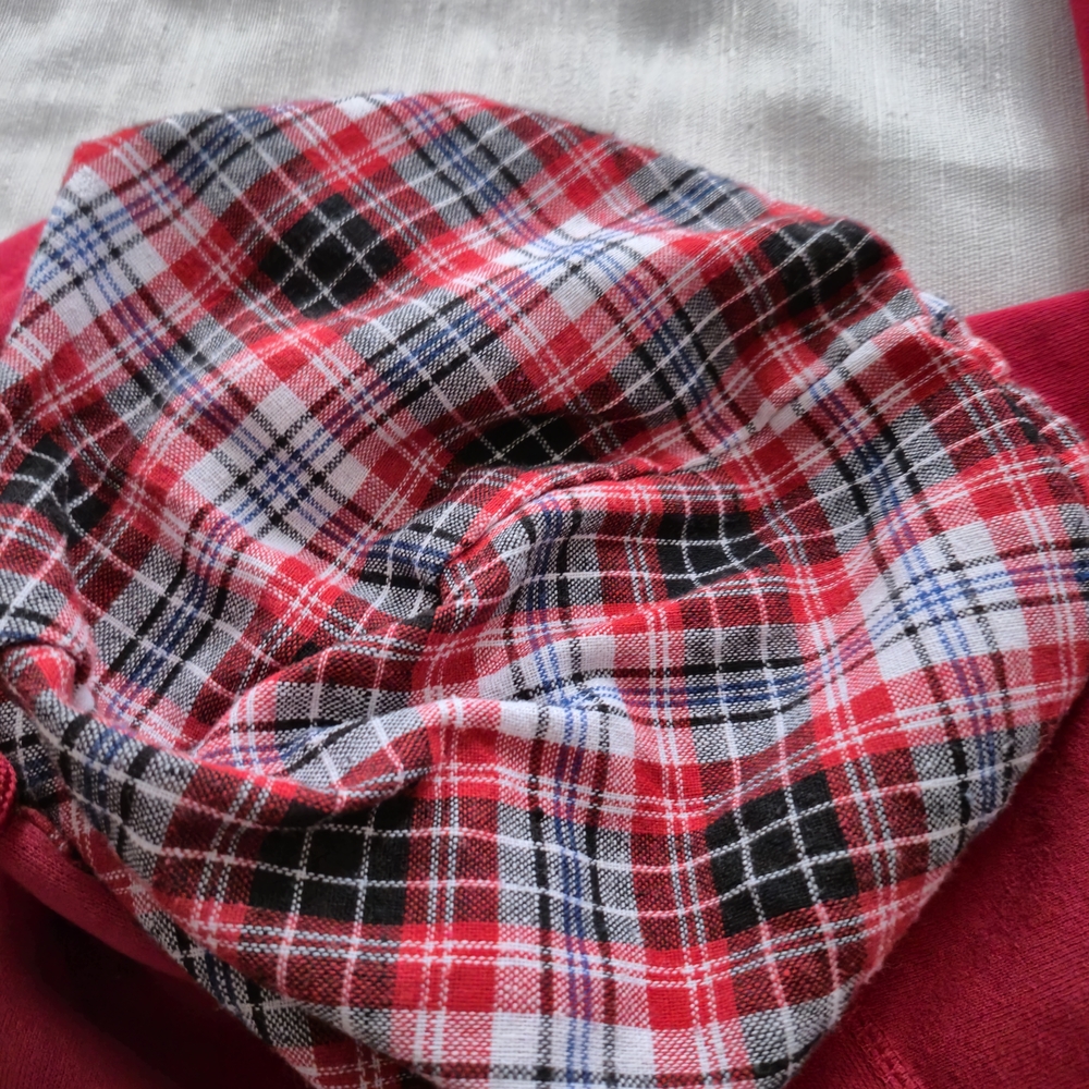Vintage Banff Canada Red Plaid Applique Hoodie - XL, Retro Y2K - Picture 7 of 17